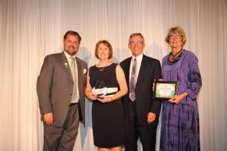 2014 Chamber Award with John Wright, Katie Mazzi, Ron Monck and Mary Knowlton